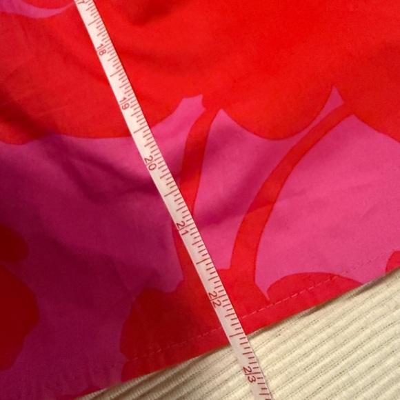 Sugarlips Floral Puff Sleeve High Neck Blouse Red Pink Size Small - Picture 6 of 8